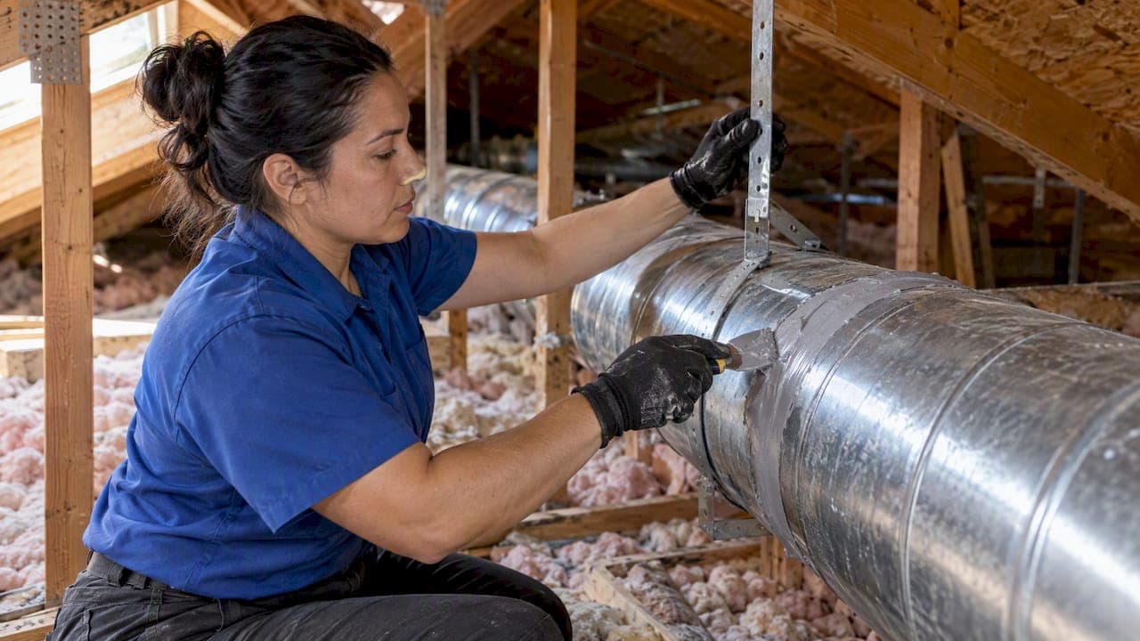 Homeowners: Stop Duct Rattle for Good with Mastic and Proper Hangers